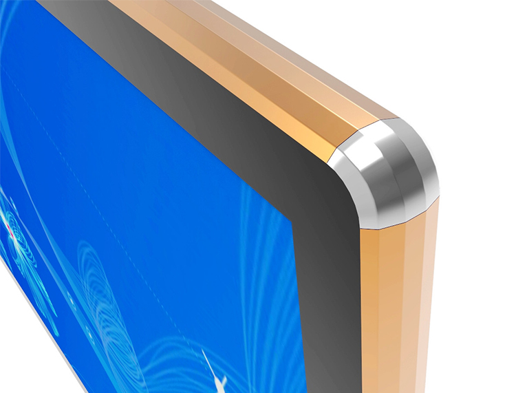 32寸壁掛廣告機-金色